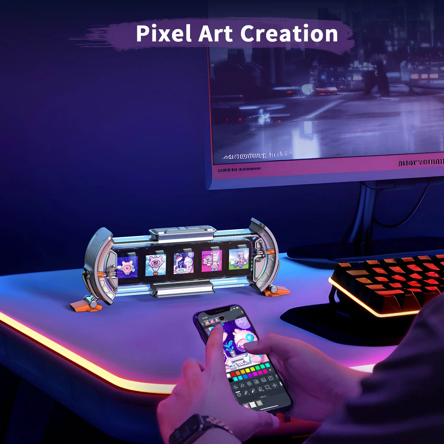 https://ae01.alicdn.com/kf/S9be9b4be342842d388075af276b7f894i/Divoom-Times-Gate-Pixel-Art-Gaming-Setup-Clock-with-Smart-App-Control-128x128-IPS-Screen-Display.jpg