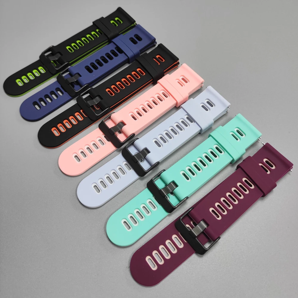 Versatile Rubber Watch Strap - 20mm/22mm Replacement Band
