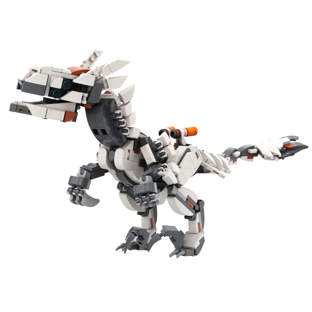 

MOC Gmae Horizons Mechanical Monsters Clawstrider Building Block set Western Forbidden Area Character Mecha Raptors Brick Toys