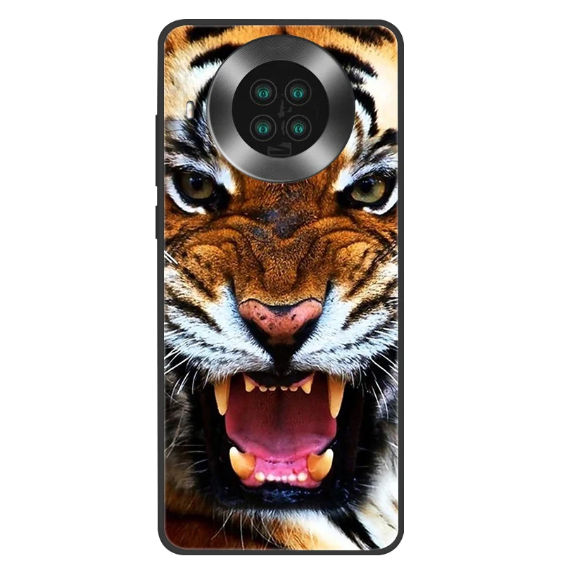 Silicone Cat Painted Soft Black Cover - Protective TPU Case