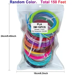 Vibrant 32-Color 3D Pen Filament Set - PLA, 1.75mm, 320 Total Feet (3m 15 colors)