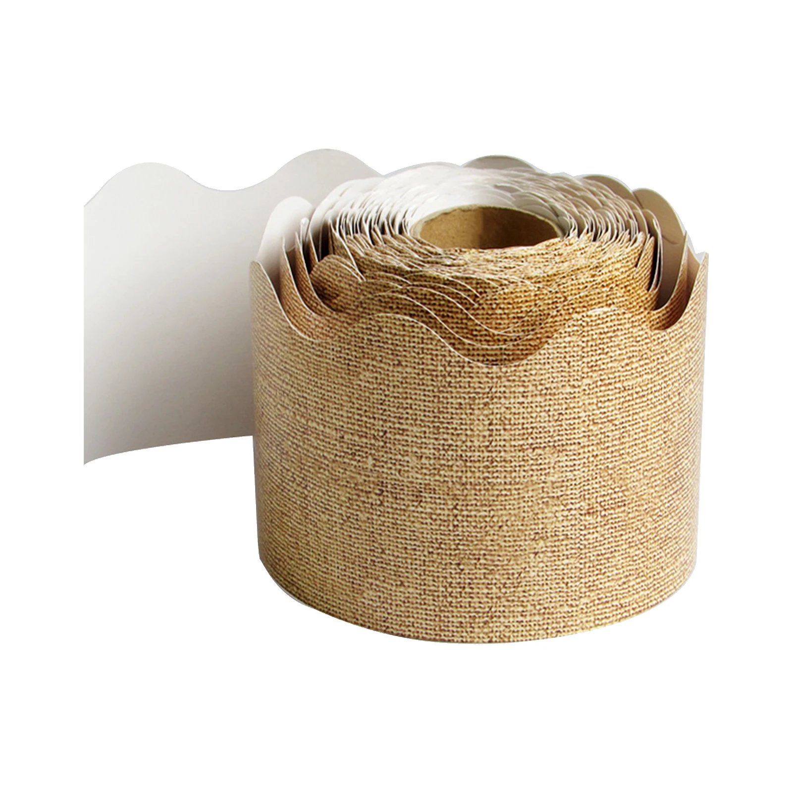 

DIY Burlap Scalloped Display Coated Paper School Self Adhesive Trim Decoration Chalkboard 20m Classroom Bulletin Board Border