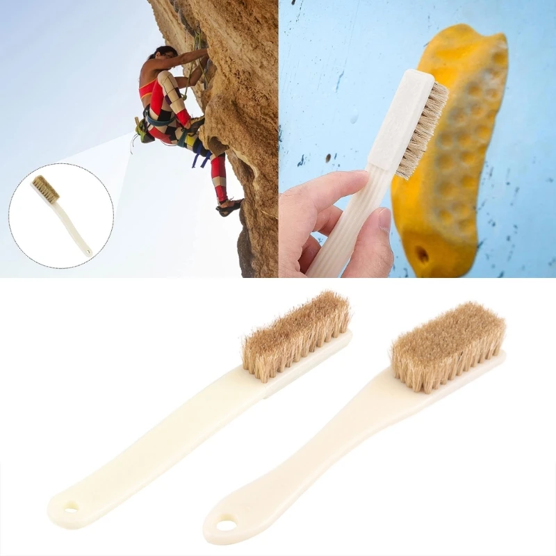 2pcs Rock Climbing Brush Chalk Cleaning Tool for Indoor Outdoor Holds and Chalk Climbing Brush