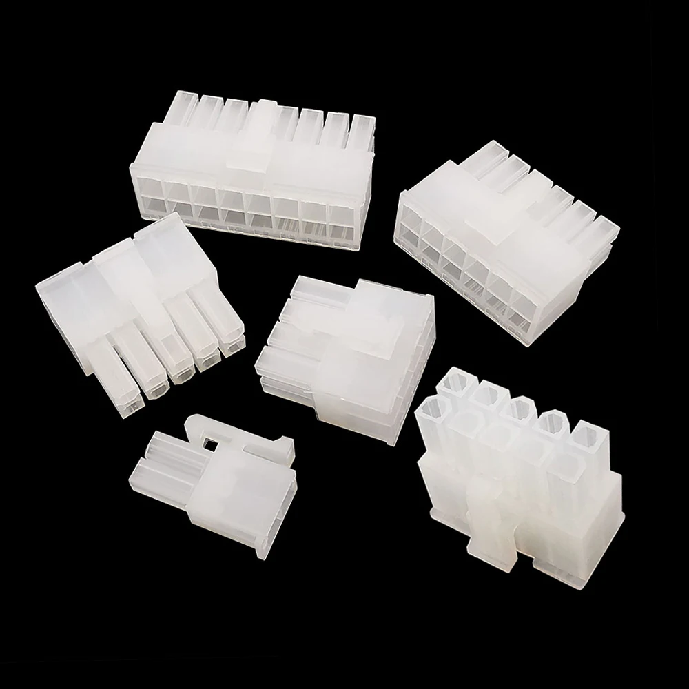 5pcs 5557 4.2mm 2p 6p 8p24 Pin Plastic Shell Male Plug Wire Connector