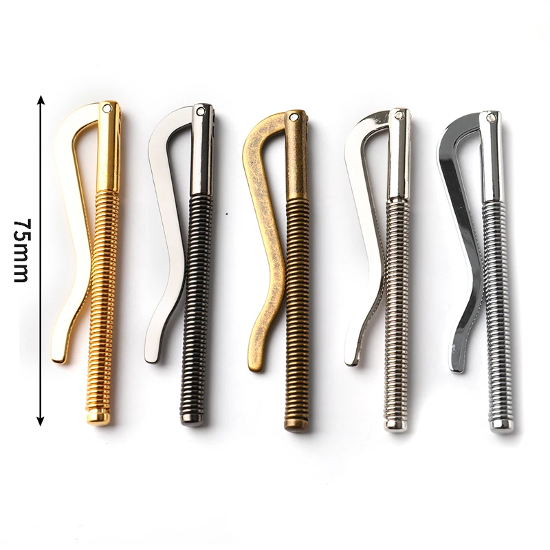 1Pc Metal Bifold Money Clip Bar Wallet Replace Parts Spring Clamp Cash Cheque Holder  For Pocket 75mm/3 inch 6