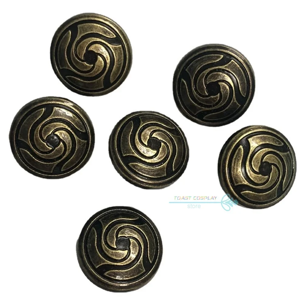 

Jujutsu Kaisen Buttons Gojou Satoru Nobara Kugisaki Itadori Yuuji Megumi Ryoumen Sukuna Cosplay Costume Button Material Alloy