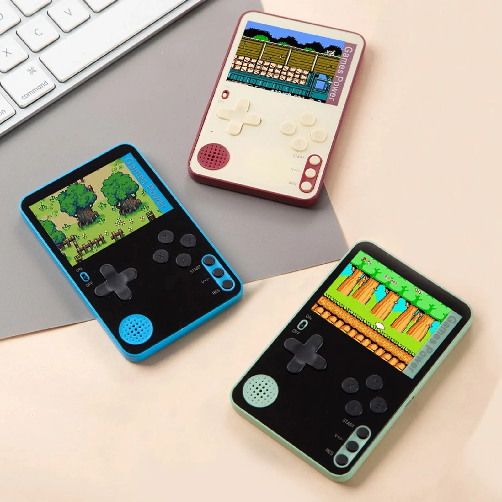 Handheld Game Console K10 Thin 2.4 Inch Screen Portable for Children Retro Classic Game