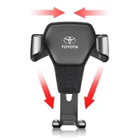 Car Phone Holder Air Vent G-Sensor Smartphone GPS Stand For Toyota Yaris Corolla Avensis Aygo Vitz Vios Yaris Mark-X Mirai 2