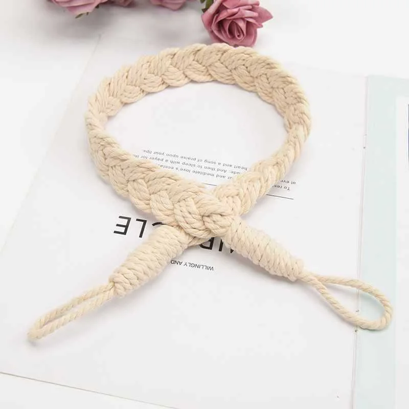 1 Pcs Curtain Tieback Bohemian Simplicity Pure Cotton Weave Rope Curtain Holdbacks For Bedroom Living Room Decoration