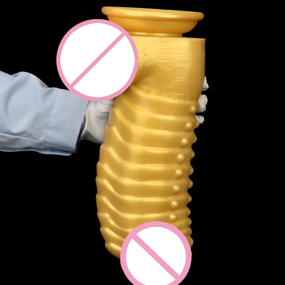 Gros plug anal en silicone pour massage de la prostate et anus_voghion.com