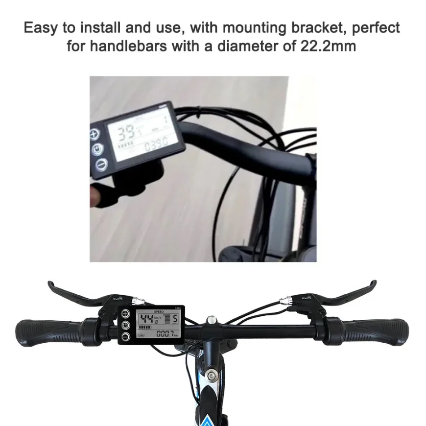 E-Bike Sinawave Controller 36V/48V 17A 26A 30A mit LCD-Display S866/G51 für 250W-1000W Radnabenmotor Umbauteile – Detail 2