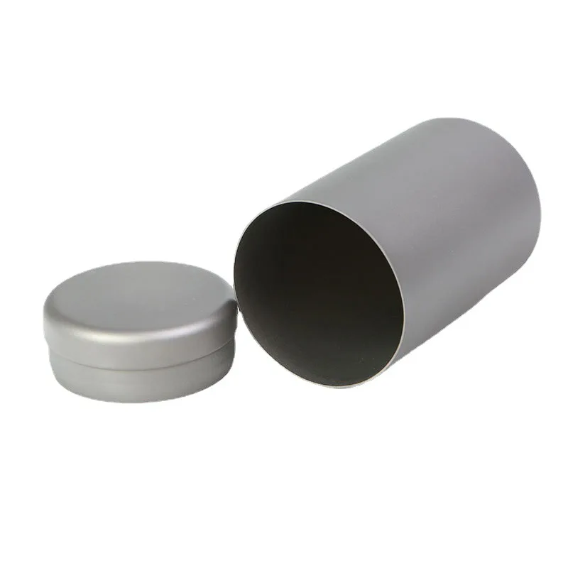 Pure Titanium Tea Caddy  Travel Portable Mini Camping Vehicle Tea Canister 2