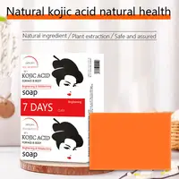 Savon au curcuma et aux acides de citron, savon fait à la main, barre de soins naturels pour la peau, savon à l'acide kojique pour hydrater et exfolier le visage et le corps, 1/3/5 pièces 4
