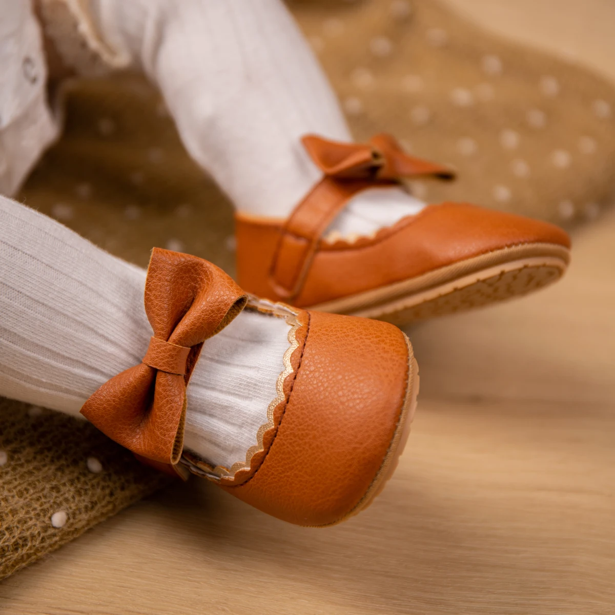 Baby Shoes Soft Sole Shoes Infant Princess Bow Garden
