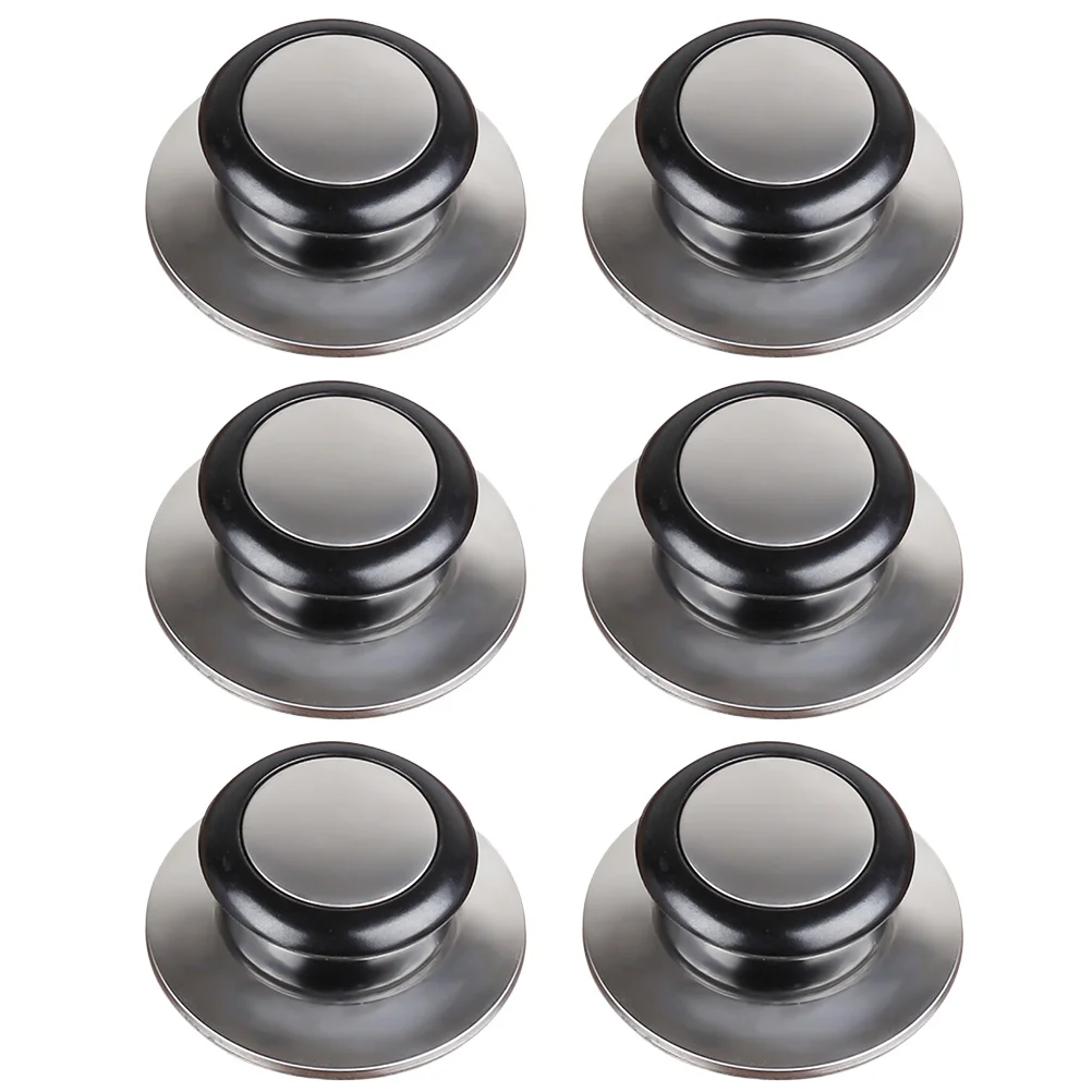 

Cover Handles Stainless Steel Creative Bakelite Practical Pan Lid Accessory Pan Cover Knobs Pot Lid Handles for Home Kitchen