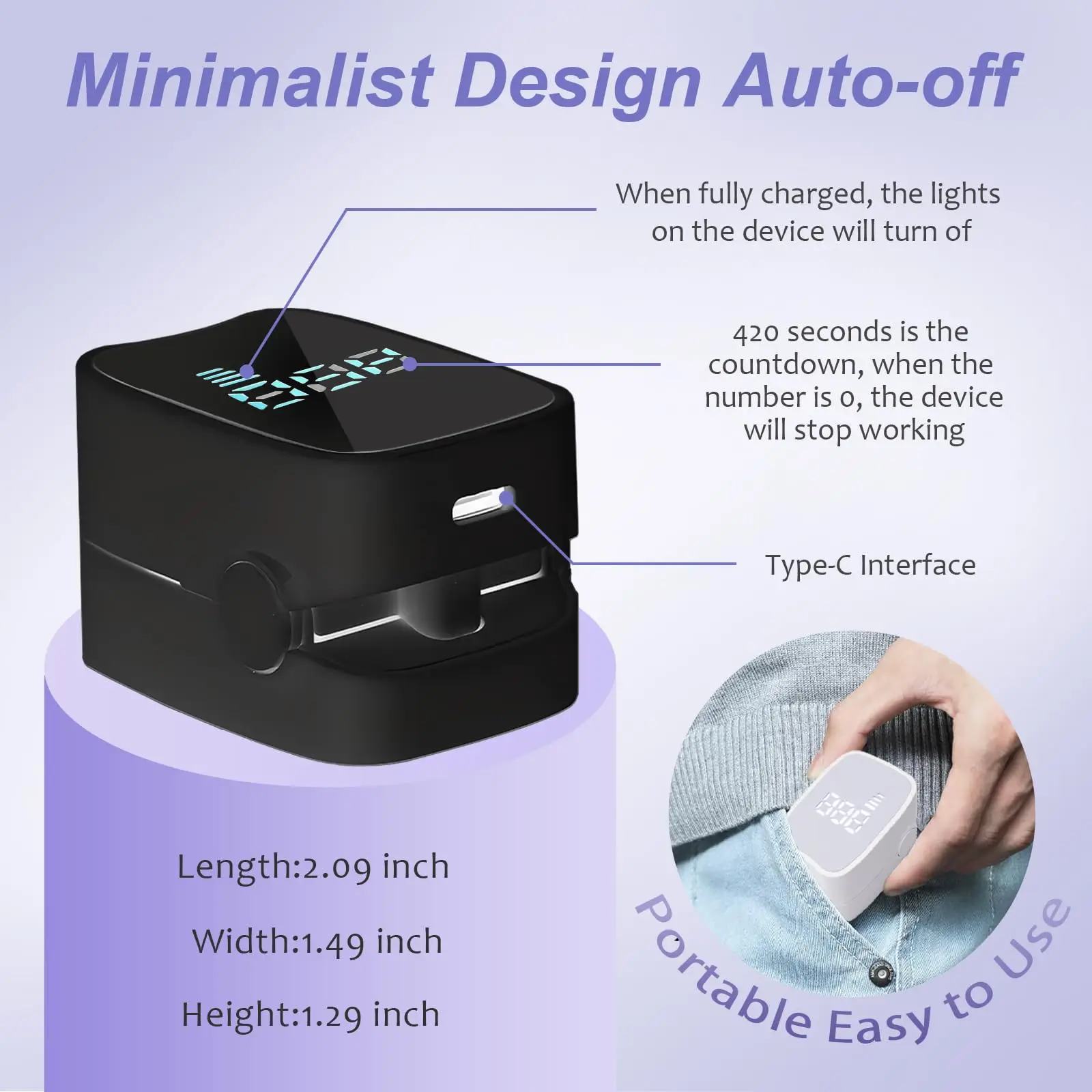 Nail Laser LED Light Device 910nm407nm Wavelength Toenail Fungus Treatment For Damaged DiscolorationFingernails_voghion.com