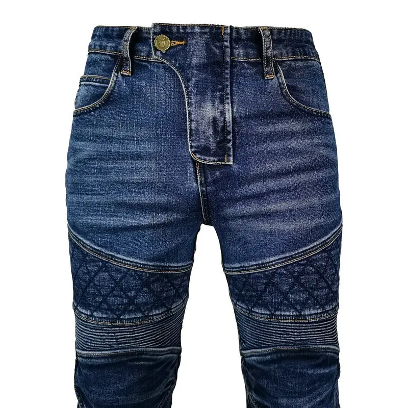 남녀공용 레트로 오토바이 라이딩 팬츠, 사계절 오토바이 낙상 방지 팬츠