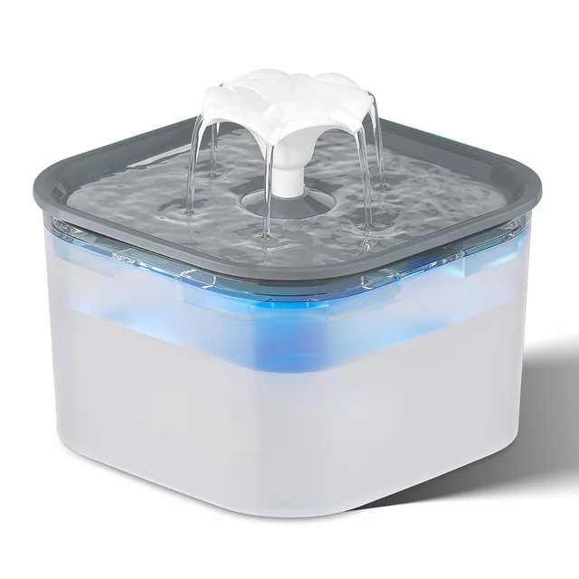 2.6L Automatic Cat Water Fountain With Faucet Dog Water Dispenser Transparent Filter Drinker Pet Sensor Auto Drinking Feeder 6
