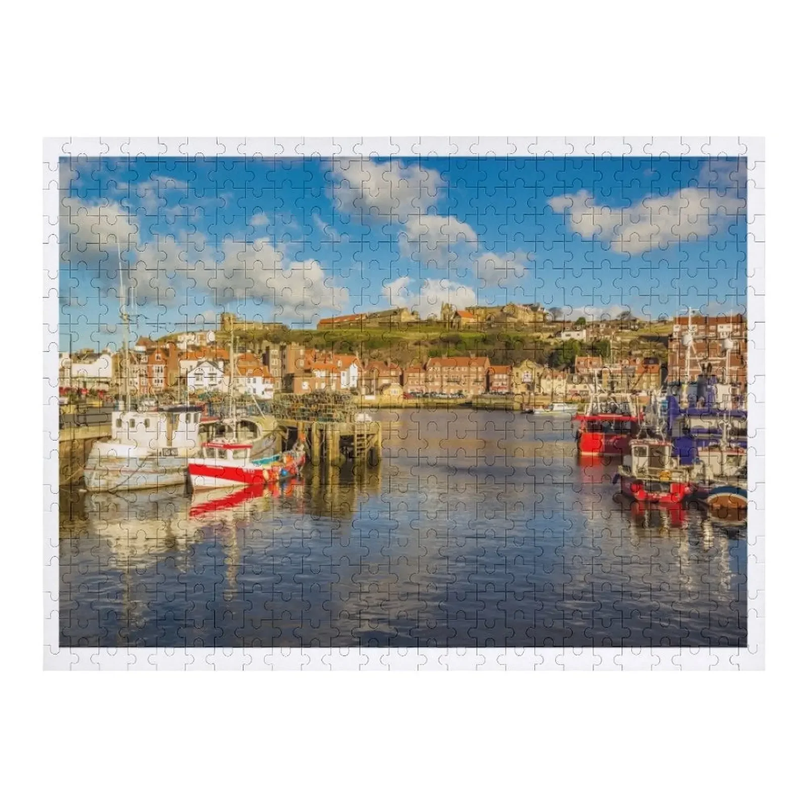 Whitby Harbour Jigsaw Puzzle Personalized Toy Custom Wooden Gift Customized Gifts For Kids Puzzle