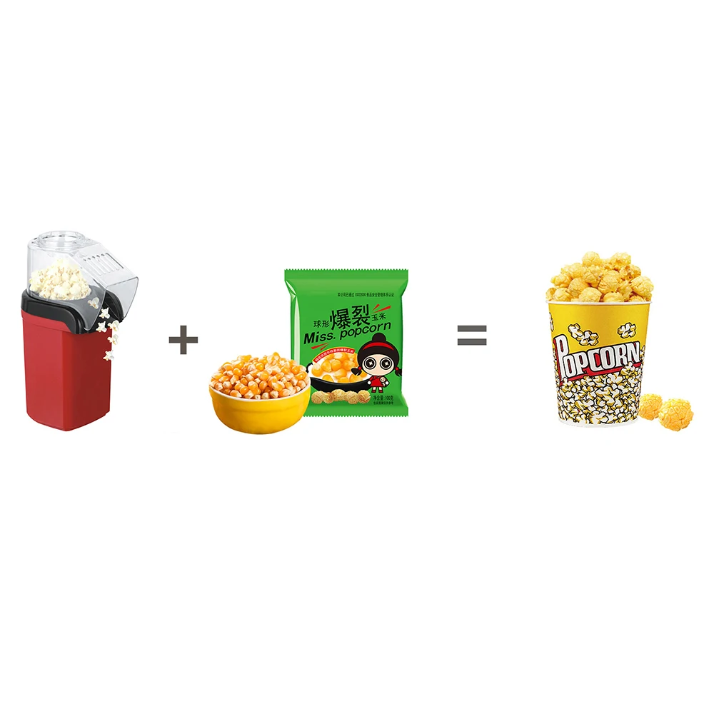 Mini Household Eletric Popcorn Maker Silicone Popcorn Machine Hot Air  Automatic Popper Snacks Gift For Kids Children - AliExpress