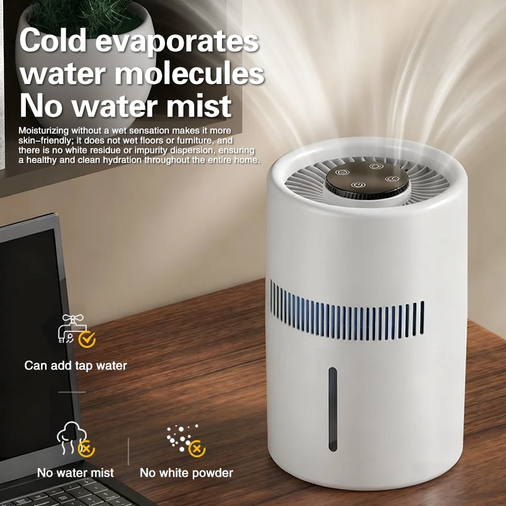 TINSOL 4L Mist-Free Humidifier Air Purifier HEPA Negative Ion Large Room Odor Removal Air Cleaner Bedroom Aroma Diffuser 2