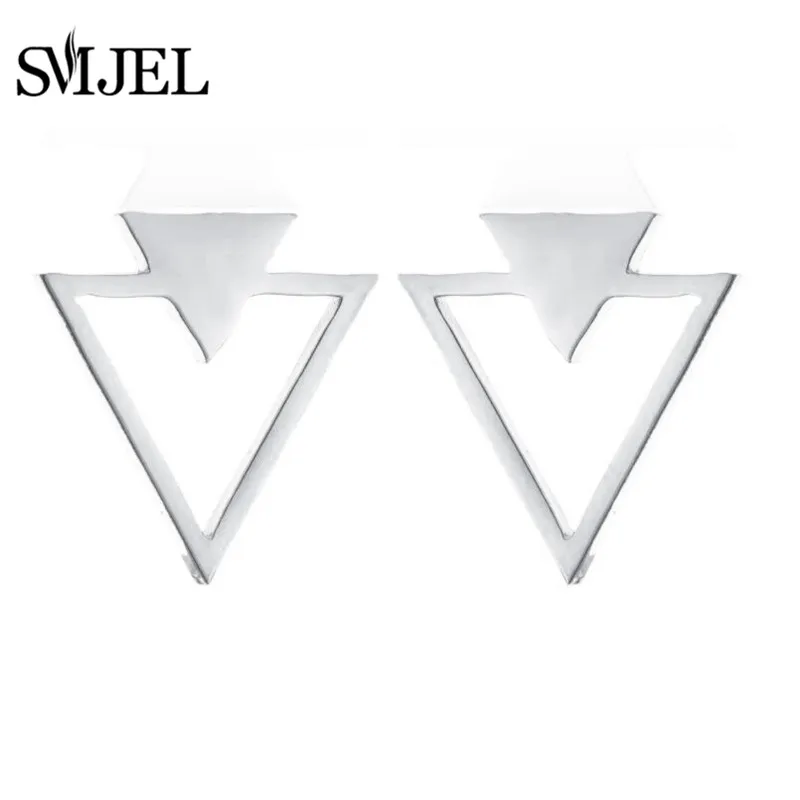 2026 Schwarze Edelstahl-Ohrringe Geometrische Punk-Schneeflocken-Pins Herz-Schwalben-Ohrstecker Modeschmuck Geschenk für Freunde – Detail 33
