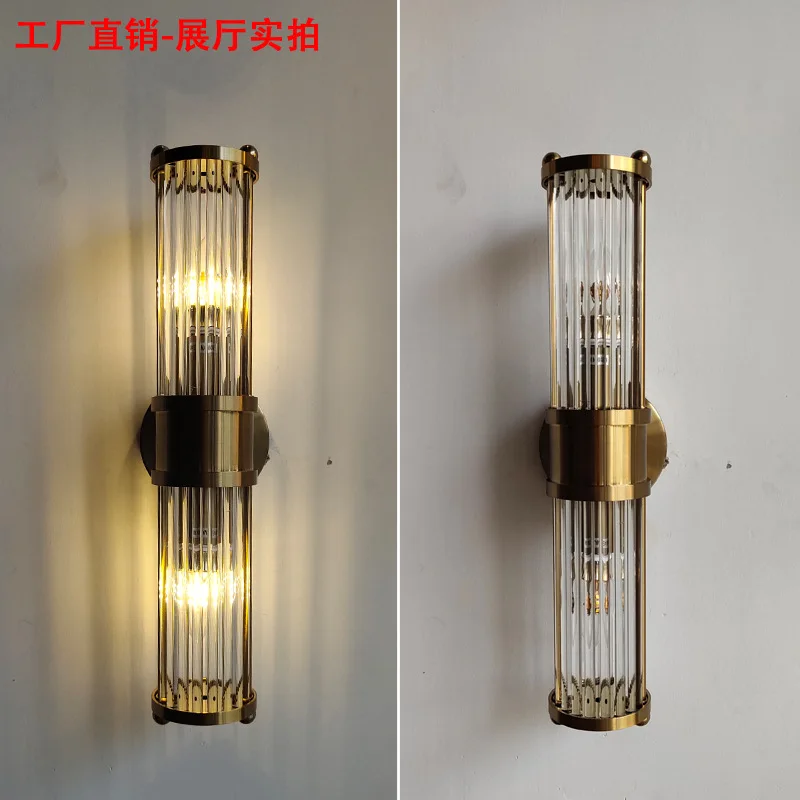 Lâmpada de Parede Italiano para Sala Cristal Luxo Designer Estar Quarto Cabeceira Arandela Iluminação Decoração Casa Luz Vidro Ouro 7 Online shopping