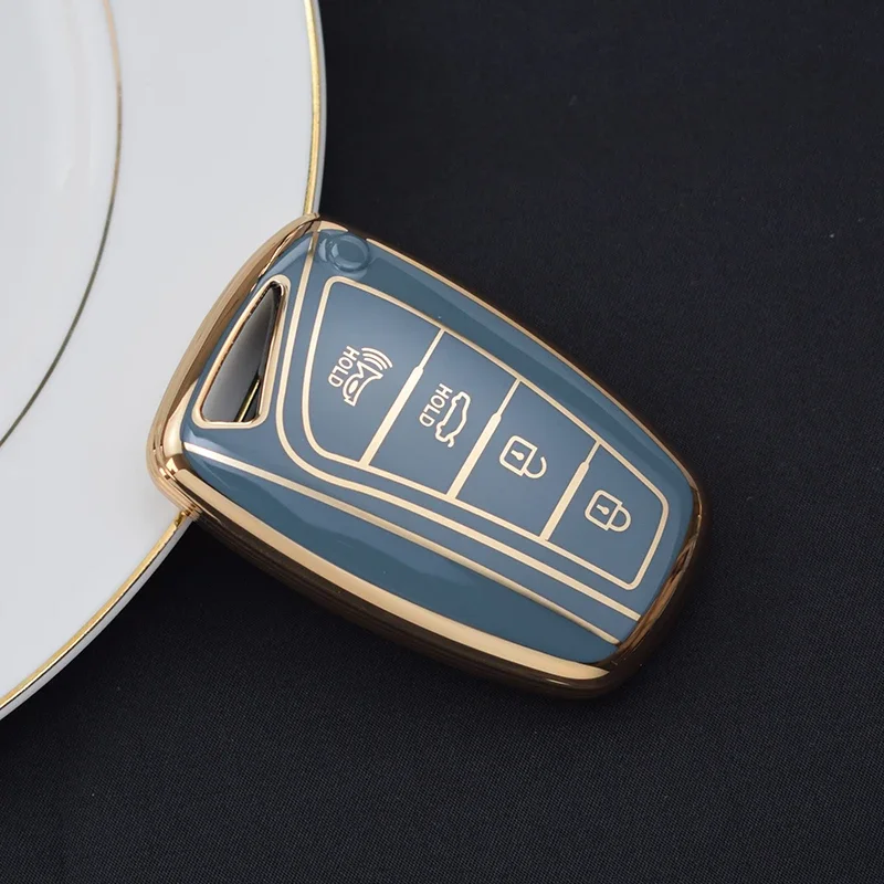 Чехол-держатель из ТПУ с дистанционным управлением для Hyundai greatafe HG Sedan Genesis G80 Santa Fe 3DM Grand SantaFe 2018 IX45 EQUUS Azera