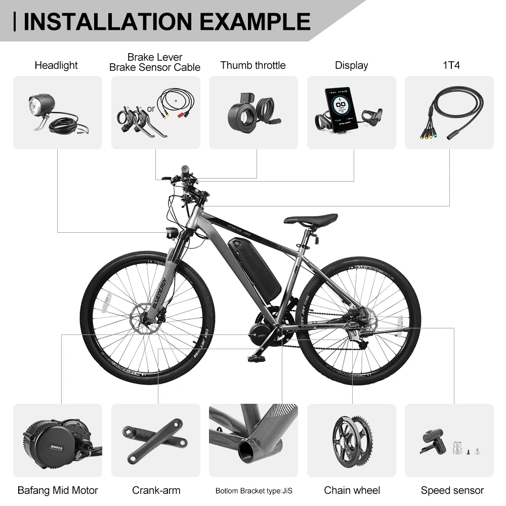 Bafang Bbs01b Bbs02b Bbshd 36v 48v 250w 