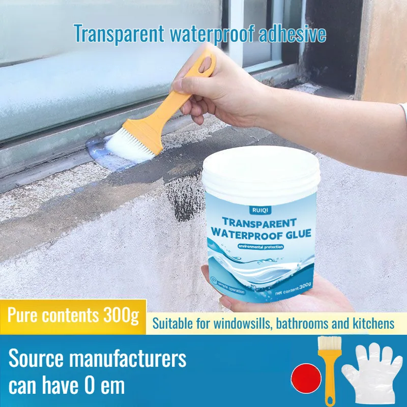 Bathroom waterproofing coating transparent without smashing brick