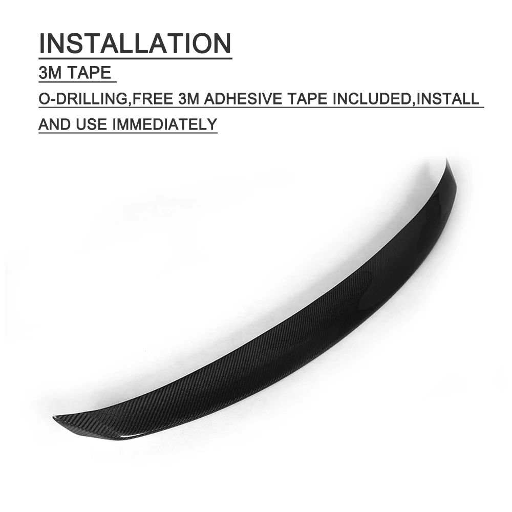 Carbon Fiber / FRP Unpainted Rear Trunk Boot Lip Spoiler Wing For Infiniti G25 G35 G37 4-Door 2006-2013