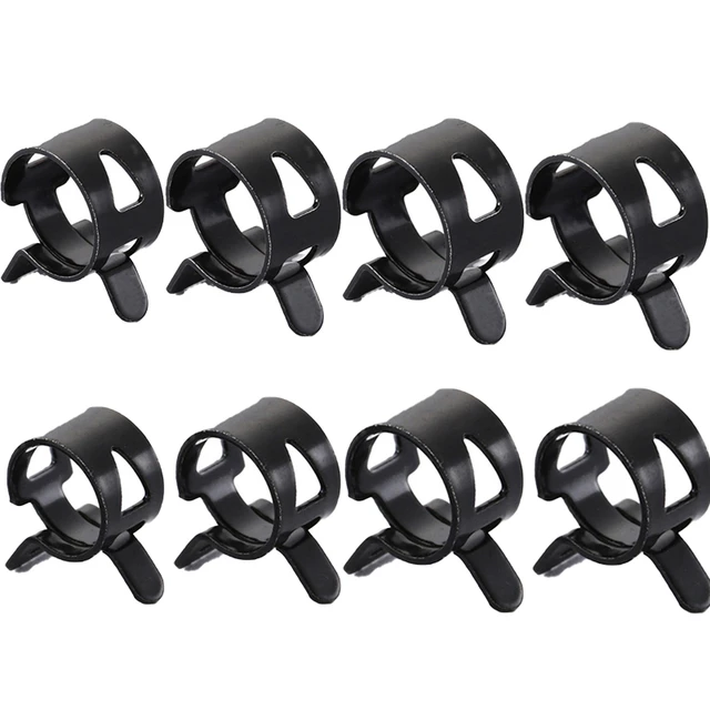 Air Tube Fastener Accessories  Oil Water Pipe Clamp Hoops - 10pcs M6-32mm  Spring - Aliexpress