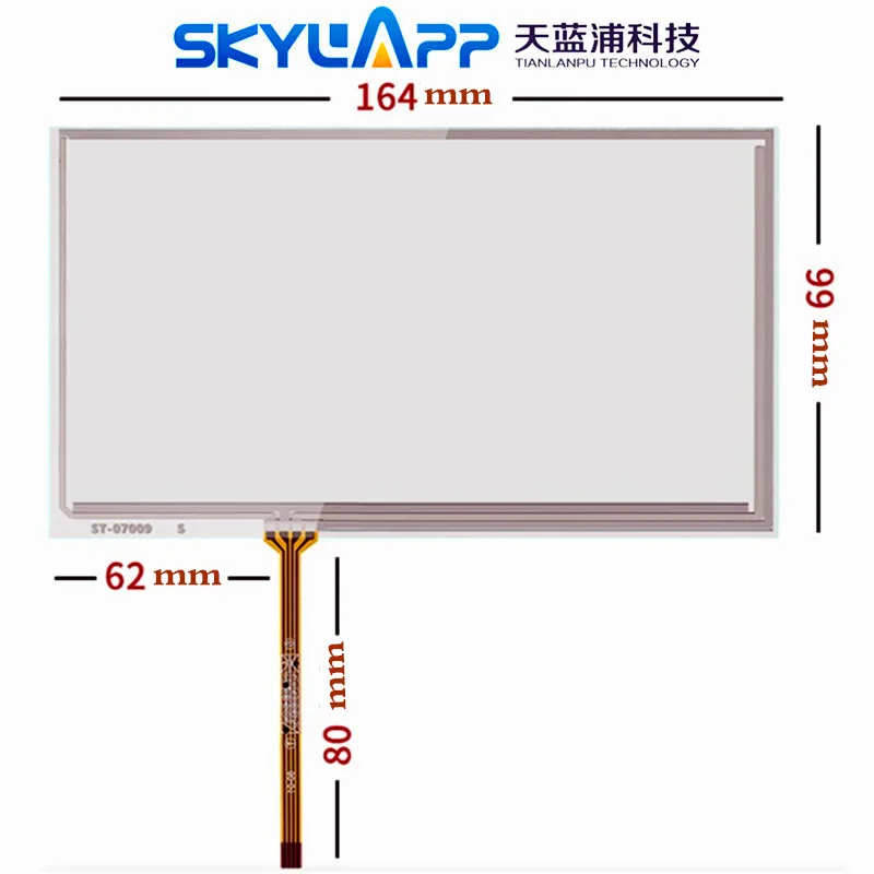 

7''Inch 4 Wire Resistive Touch Screen For TK6070IH / TK6070iK / TK6070 AMT9545 Handwriting Touchscreen Panel Glass 164mm*99mm