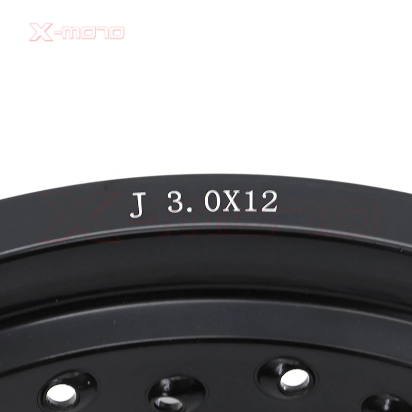color 1 pair 12 Inch 32 Spokes Holes Aluminum Rims 2.5*12 3.00*12 for Motorcycle Pit Dirt Bike Front 2.50X12 Rear 3.00X12 Wheels
