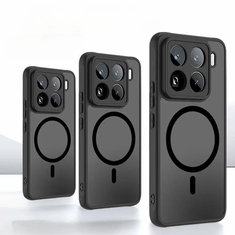 Luxury Matte Transparent Magnetic Phone Case Cover