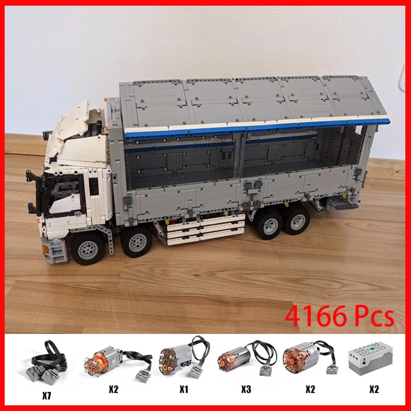 

4128 parts MOC-1389 Rc Car Wing Body Truck High-tech Model Kit Power Building Blocks Bricks Educational Toy Vehicles Models Gift