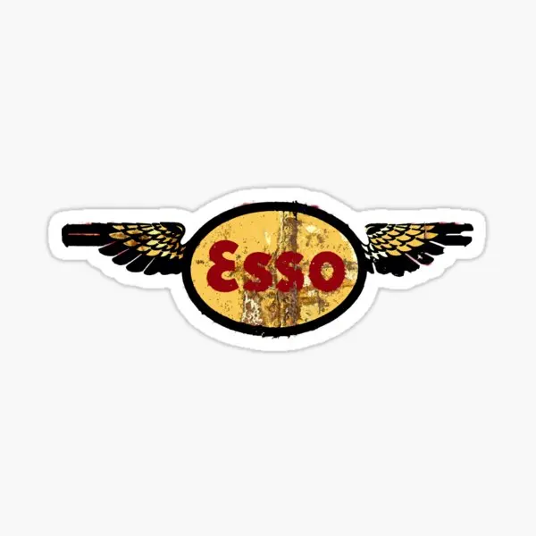 

Esso Exxon Vintage Aviation Graphic Sign 5PCS Car Stickers for Laptop Luggage Living Room Decor Anime Window Decorations