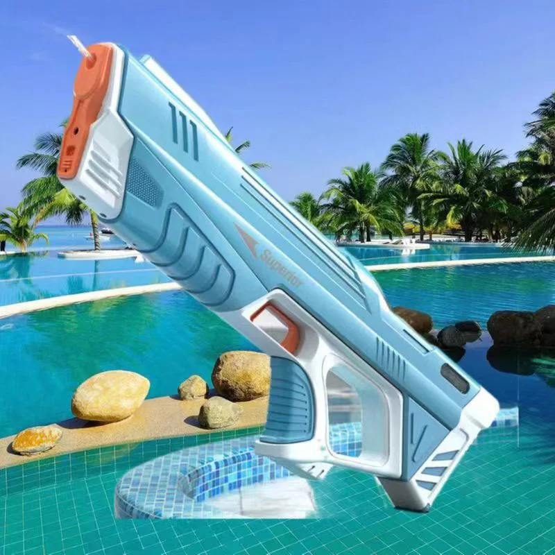 Full Electric Automatic Water Gun Electric Burst Water Gun Toys Children  Summer Beach Outdoor Fight for Boys Kids Game Fight Toy