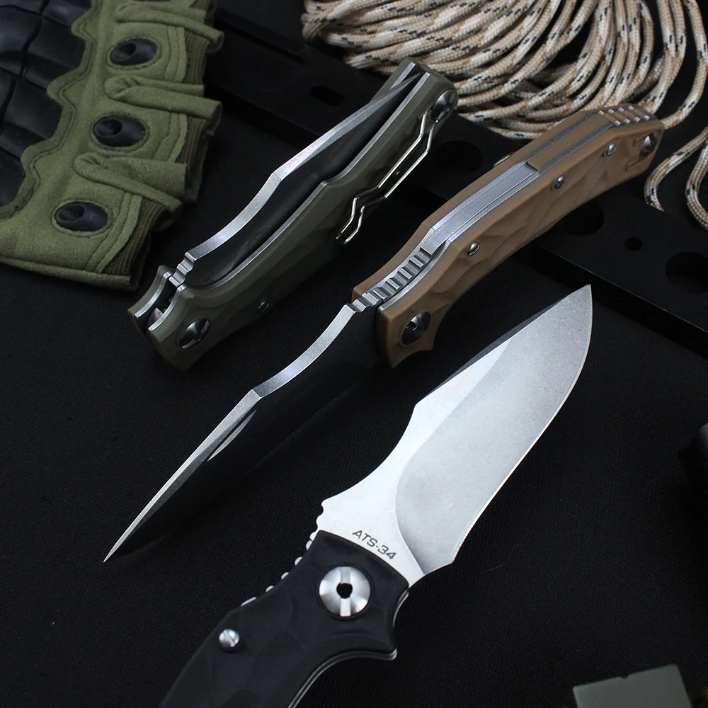 New Pohl Force Tactical Folding Knife ATS-34 Blade Outdoor Portable Multipurpose Survival Combat Pocket Knives Self-defense Tool 5
