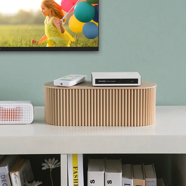 Teljesítménycsík Vezetékes Tok Kábel Tároló Doboz Nagy Plug-In Tápkábel Multifunkcionális Tábla A Nappali Asztalához - Image 4