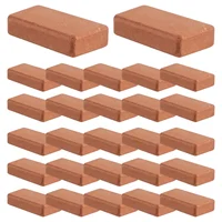 200 Pieces Mini Bricks for Landscaping Miniature Bricks Brick Wall Small Bricks for Dollhouse Garden Parts,1/35 Scale 2