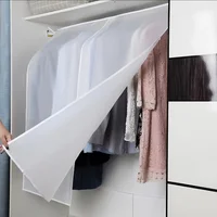 Housse anti-poussière pour vêtements, 4 pièces, translucide, pour robe, vêtement, organisateur suspendu, étanche, anti-poussière, rangement pour vêtements 3