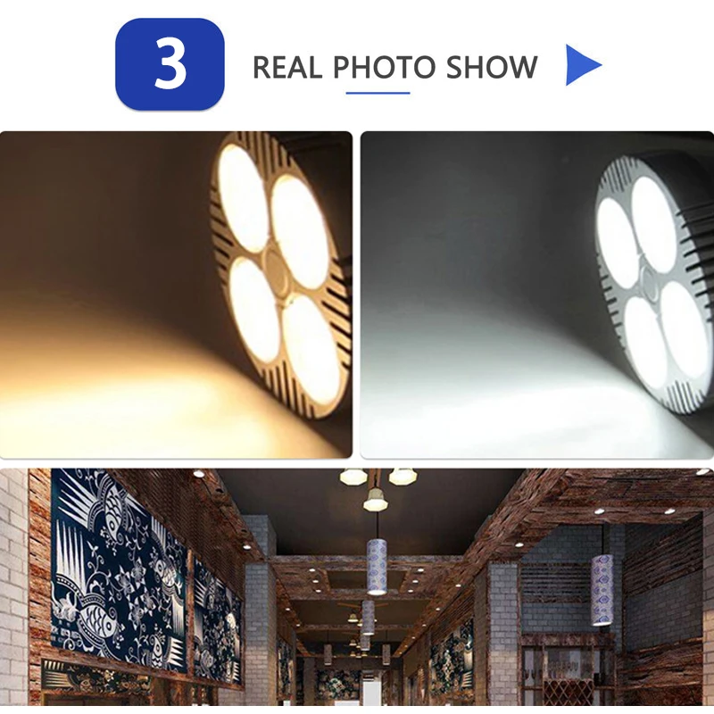 가정용 LED 스포트라이트 전구, 매우 밝은 LED 램프, PAR30, 35W, AC 220V, 240V, 3000K, 4000K, 6000K