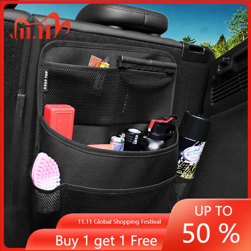 

For Chevrolet Seeker 2022 2023 Accessories Car Rear Seat Storage Bag Protection Mat Trunk Storage Bags Mesh