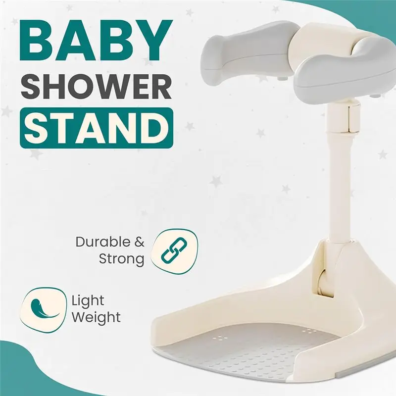 Supporto pieghevole per il bagnetto del neonato, regolabile, antiscivolo, portatile, per vasca da bagno per bambini - immagine 3