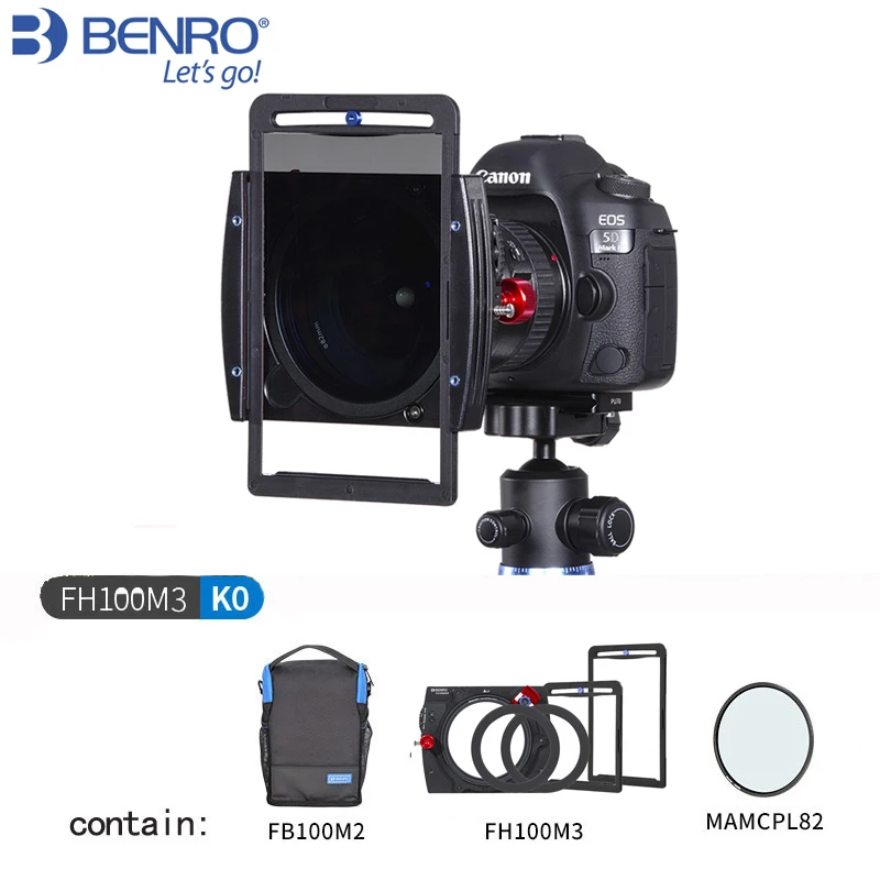 

Benro FH100M3K0 100mm Filter kit FH100M3 Holder+MAMCPL82+FB100M2 bag set