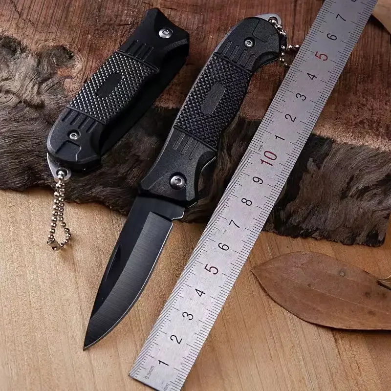 Outdoor stainless steel small knife camping survival folding knife high hardness portable key multifunctional