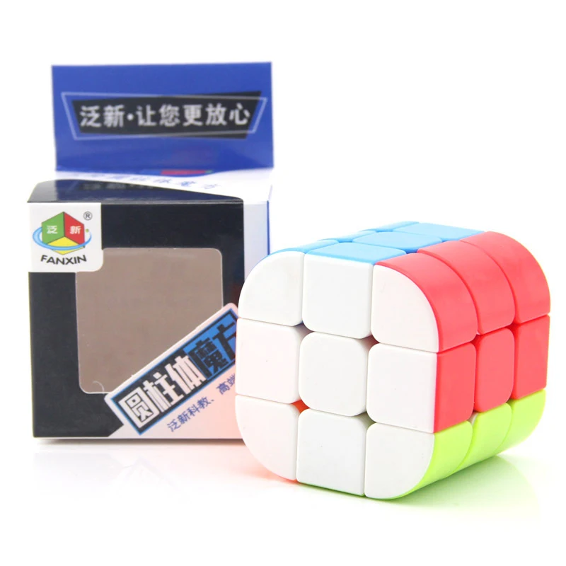 Magic Cube Fidget Toys Speed Cube Cylindrical Color Cube Special-shaped Cube Puzzle Smooth Fun Third Level Puzzle Toys Educ Toy new 3x3x3 magic cube calvin s puzzle button cube 3x3 special shaped ring magic puzzle toy puzzle 3x3 cube toys for kids 6 12y