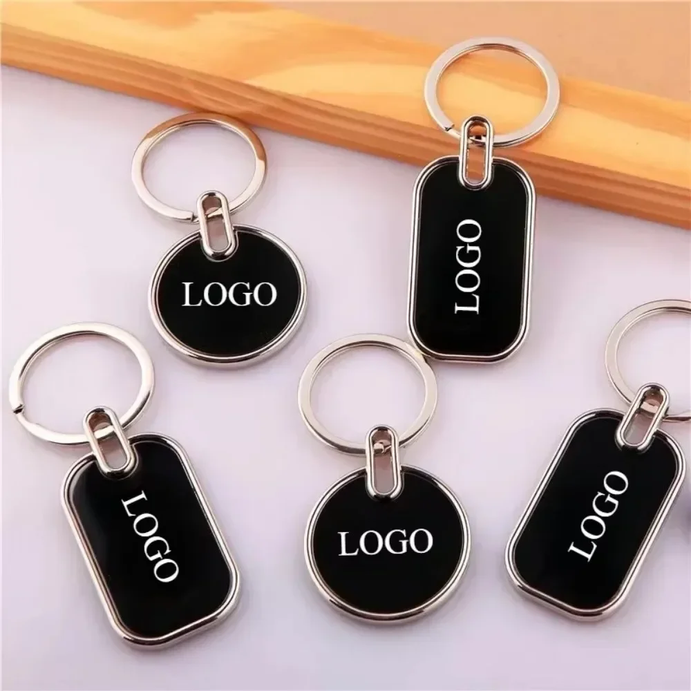 Custom Engraving Logo Name Metal Keychain Personalized