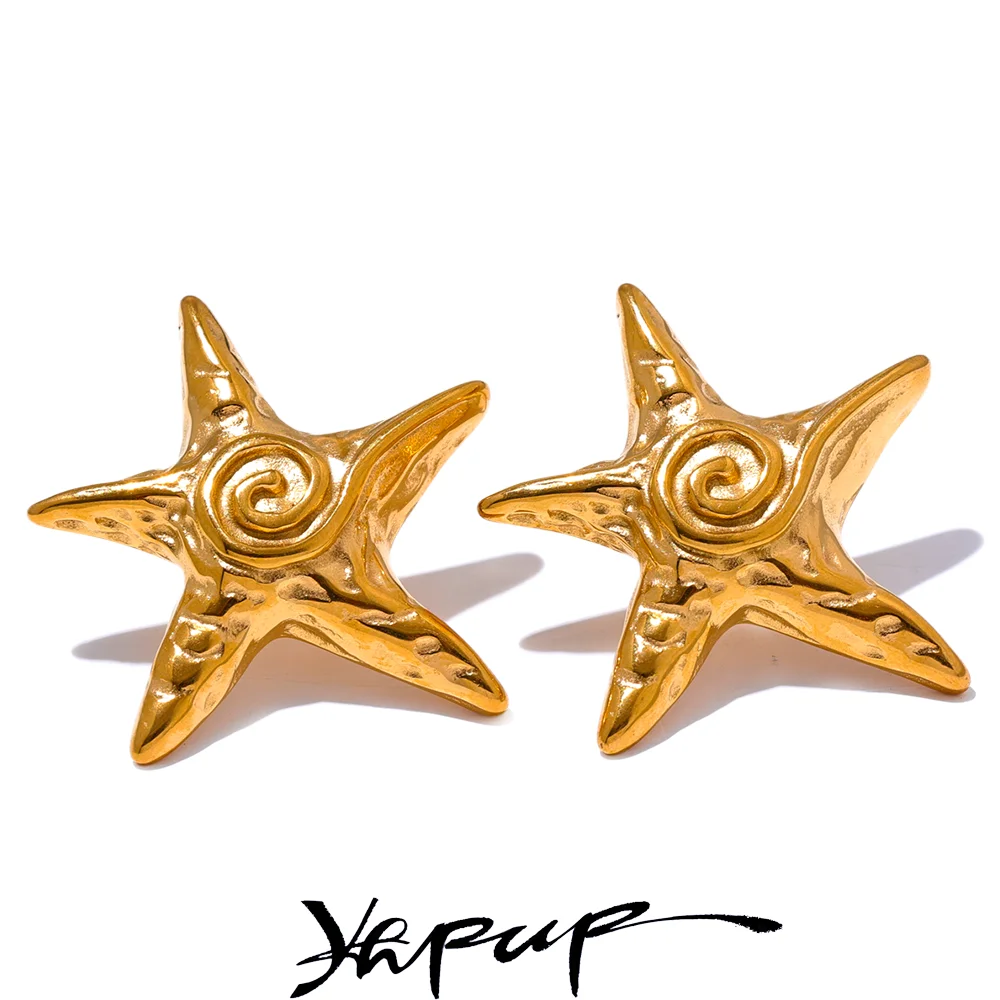 Yhpup Stainless Steel Earrings for Women